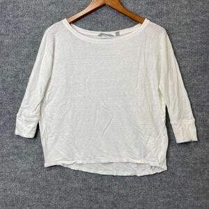 Athleta white thin 3/4 long sleeve size XS